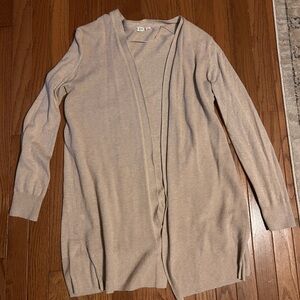 GAP Women's Light Tan Open Front Cardigan